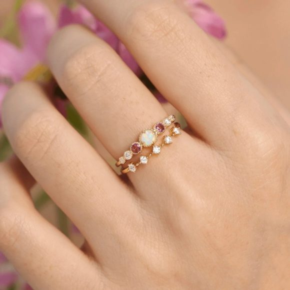 S925 Sterling Silver Diamond Round Ring For Women - Image 4