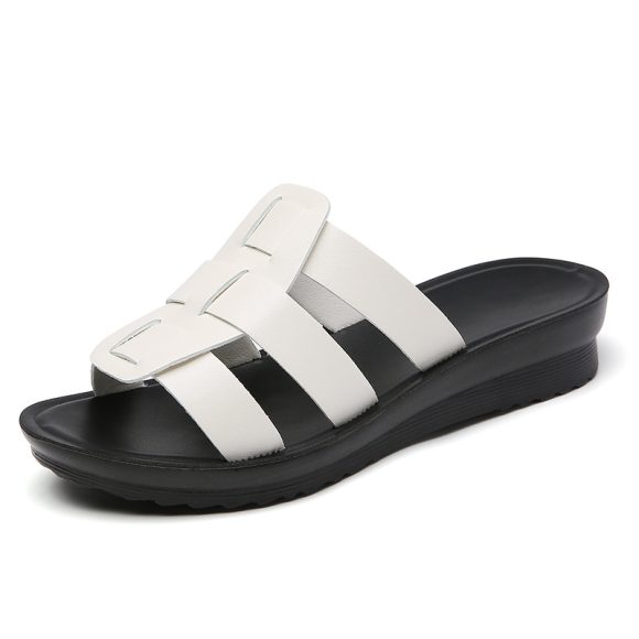 Large Size Flat Bottom Women's Slippers Fashionable Soft Bottom - Image 3