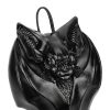 Gothic Style Dark Bat-shaped Chest Bag - Image 5