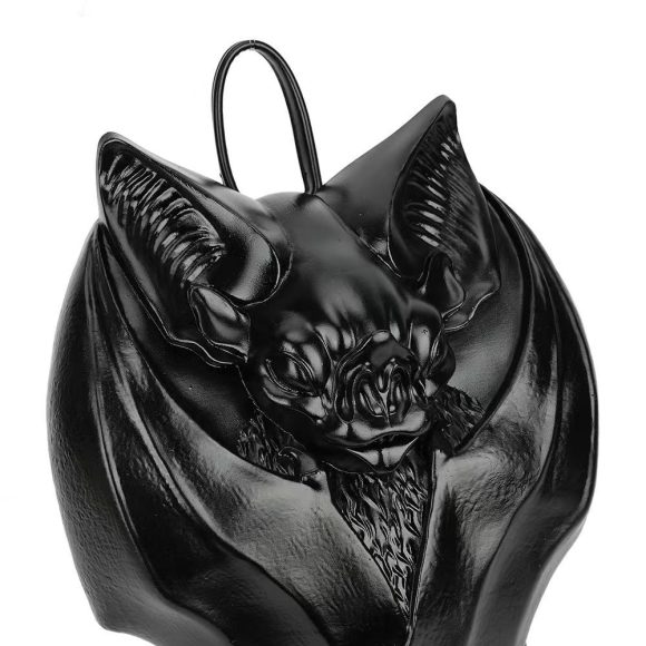 Gothic Style Dark Bat-shaped Chest Bag - Image 5