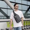 Men's Shoulder Korean Style Fashion Brand Light Chest Bag