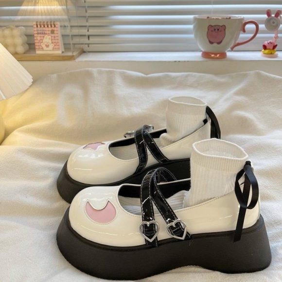French Style Platform Leather Shoes Women - Image 7