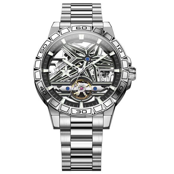 Men's Cool Double-sided Hollow-out Trend Automatic Mechanical Watch - Image 6