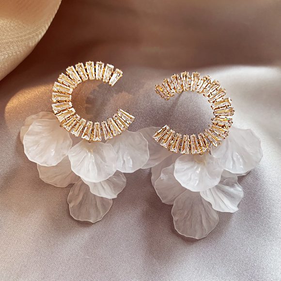 C- Ring Shell Tassel Delicate Earrings Women - Image 4