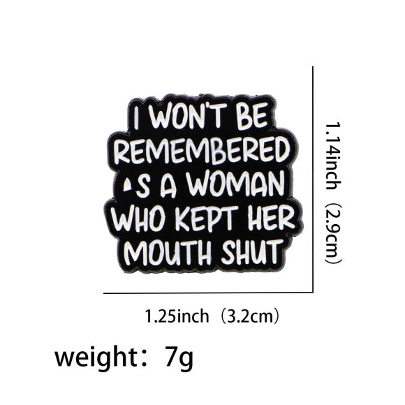 Brooch Cartoon Golden M Badge Creative English Letters Ornament - Image 10