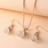 Geometric Ball Resin Necklace Earrings Jewelly Suit