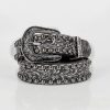 Women's Vintage Threading Rivet Embossed Pin Buckle Belt