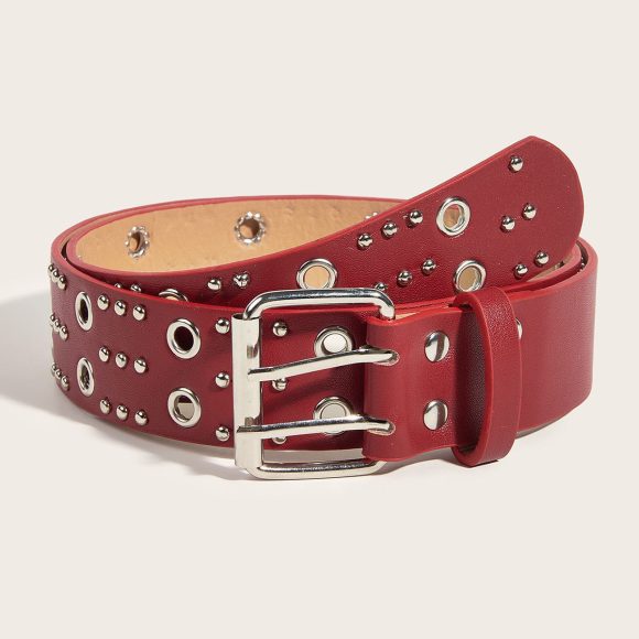 Punk Trendy Personalized Women's Double Row Casual Belt - Image 6