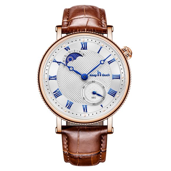 Sun Moon Star Waterproof Watch Two-pin Half Men's Watch - Image 3