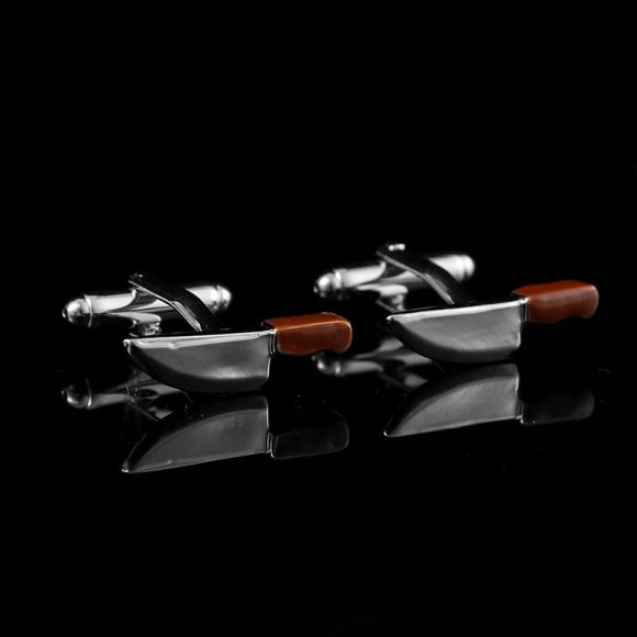 Titanium Steel Hollow Football Cufflink - Image 7