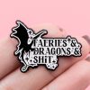 Brooch Cartoon Golden M Badge Creative English Letters Ornament