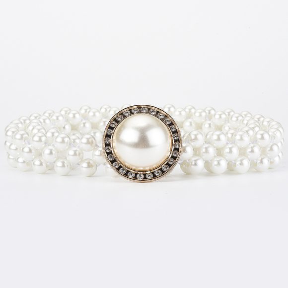 Summer Dress Clothing Matching Pearl Belt - Image 9