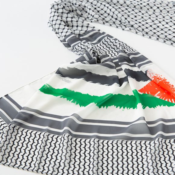 Flag Print Chiffon Scarf Arab Fashion Scarf Middle East Dubai Shawl - Image 3