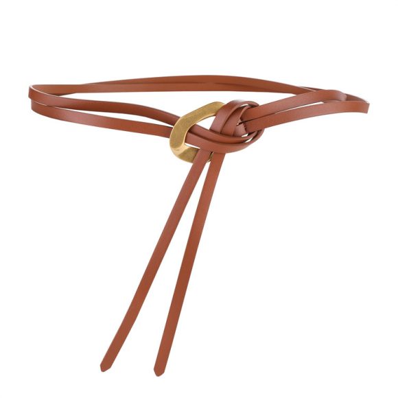 Fashionable And Novel Women's Knot Buckle Thin Belt - Image 7