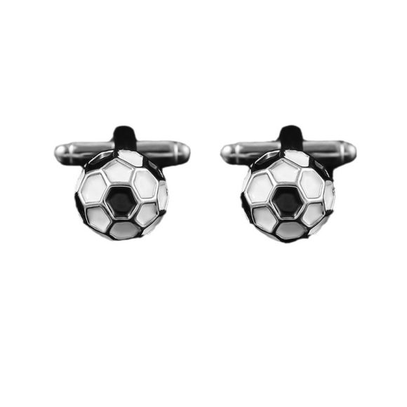 Titanium Steel Hollow Football Cufflink - Image 2