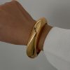Women's Exaggerated Metal Glossy Surface Bracelet - Image 4