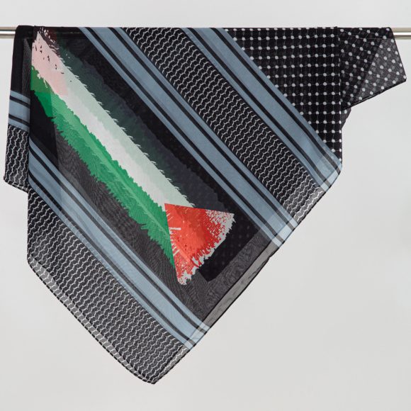 Flag Print Chiffon Scarf Arab Fashion Scarf Middle East Dubai Shawl - Image 5
