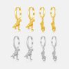 High-grade European And American Fashion Cool S925 Sterling Silver Dinosaur Ear Ring