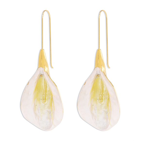 Women's Fashion Colorful Flowers Long Earrings - Image 4