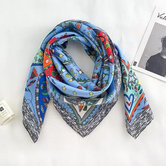 Large Kerchief Women's Spring And Autumn Fashion Printing - Image 4