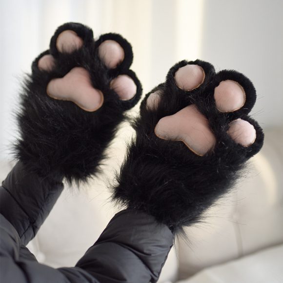 Women's Fashionable Warm Fleece-lined Cat's Paw - Image 4
