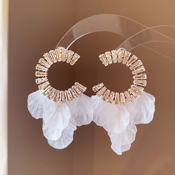 C- Ring Shell Tassel Delicate Earrings Women - Image 3