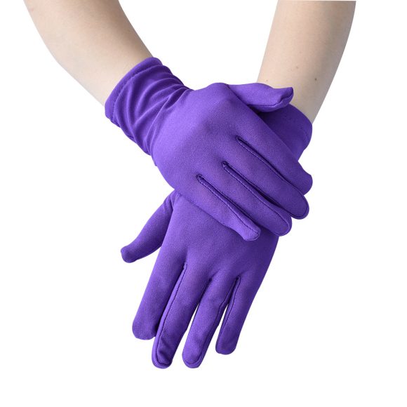 Spring And Autumn New Women's Hand Guard Milk Silk Satin Stretch Gloves - Image 6