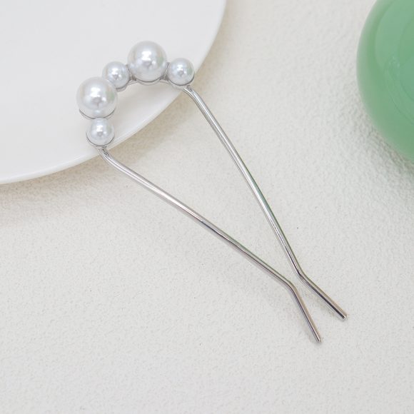 Fashion All-match Simple Pearl U-shaped Hair Clasp - Image 6