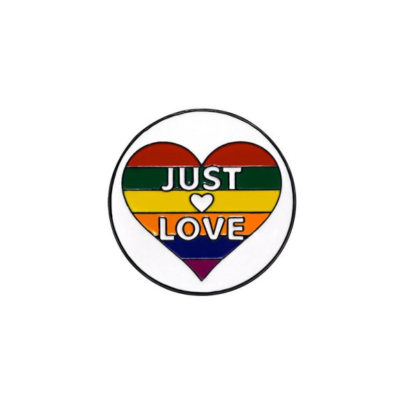 Women's Fashion English Letter Rainbow Love Alloy Drip Badge - Image 2