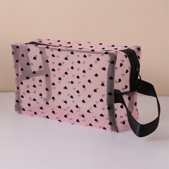 Love Cosmetic Bag Portable Large Capacity Mesh Storage Bag - Image 6