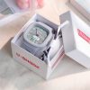 Cute Silicone Trendy Luminous Sports Student Square Good-looking Watch - Image 10