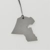 Map-shaped Leather Handbag Pendant - Image 7