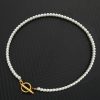 New Stainless Steel Pearl OT Buckle Necklace - Image 4