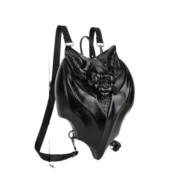 Gothic Style Dark Bat-shaped Chest Bag - Image 3