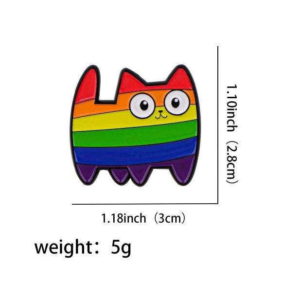 Creative Cute Cartoon Cat Alloy Animal Brooch - Image 6