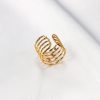 Titanium Steel 18K Multi-layer Casting Ring - Image 5