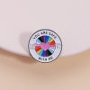 Rainbow Love Shape Brooch Europe And America Creative Cartoon - Image 6