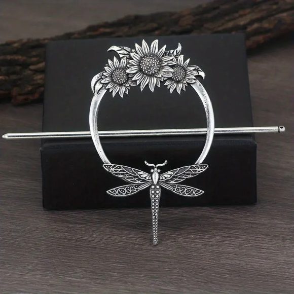 Female Viking Barrettes Animal Alloy Crescent Cloud - Image 6