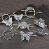 Female Viking Barrettes Animal Alloy Crescent Cloud - Image 8