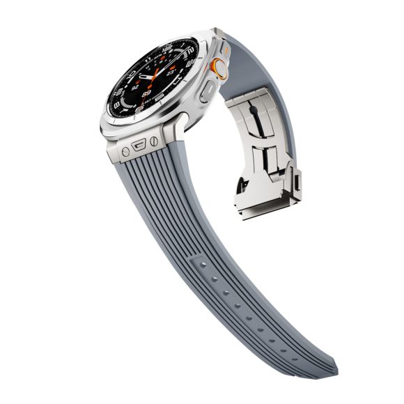 Silicone Alloy Head Grain Watch Strap - Image 9