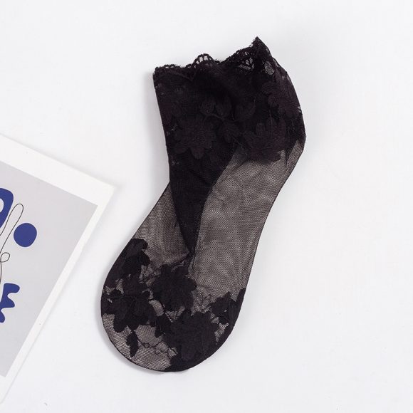 Women's Socks Thin Lace Lace Cotton Base - Image 6