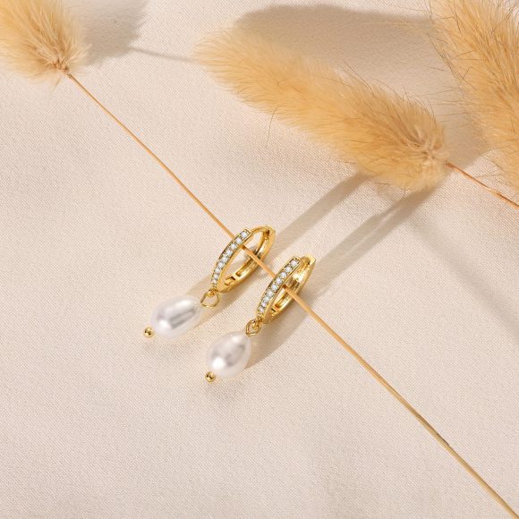 European And American Real Gold Brass Electroplated Fashion Personalized Design Earrings - Image 3