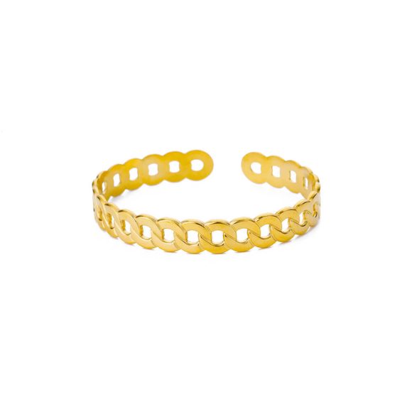 Simple Pleated Pattern Opening Bracelet Women - Image 2