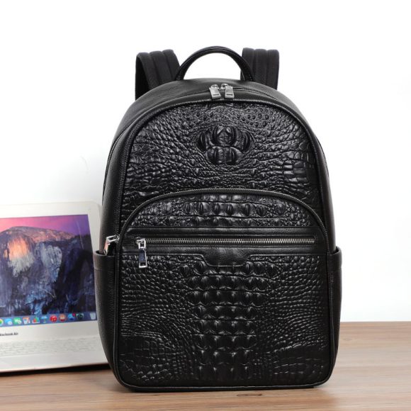 Backpack Fashion Travel Men's Leather Backpack - Image 5