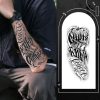 English Pattern Letters Tattoo Sticker Men's Waterproof And Durable Arm Back