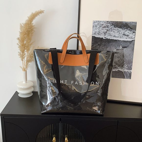 Fashion Tote Bag Special Texture Sewing Line Letter Shoulder Bag - Image 2