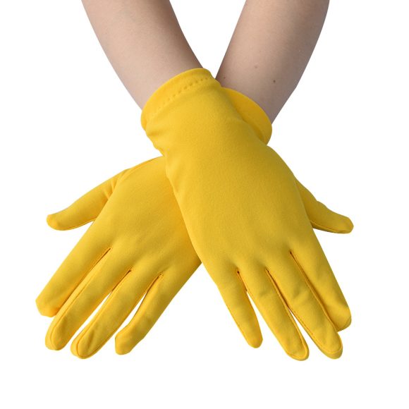 Spring And Autumn New Women's Hand Guard Milk Silk Satin Stretch Gloves - Image 9