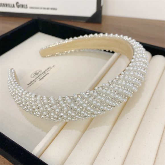 Heavy Industry Light Luxury New High-grade High-definition Pearl Headband - Image 6