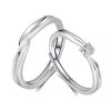 S925 Sterling Silver Ring For Men And Women Simple Bracelet Adjustable - Image 5