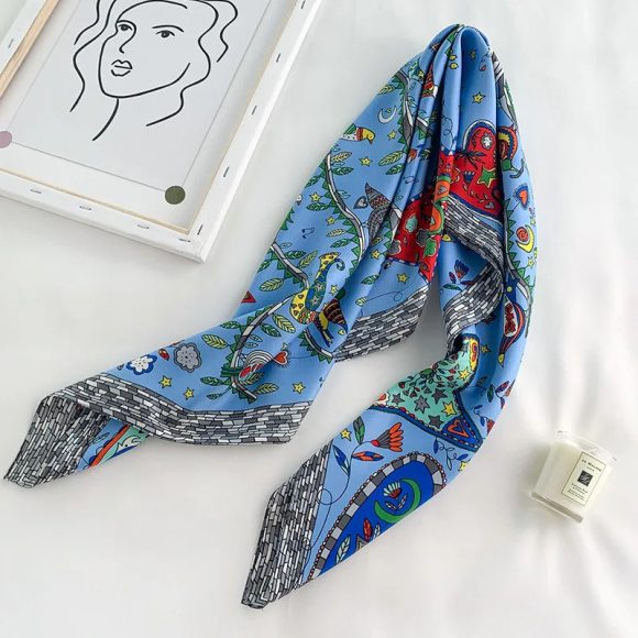Large Kerchief Women's Spring And Autumn Fashion Printing - Image 5